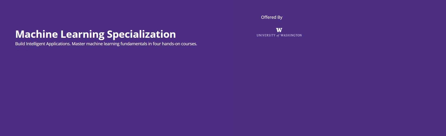 Machine Learning Specialization