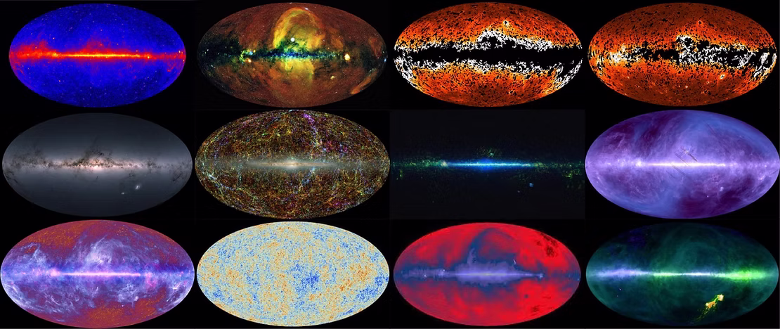 Night sky spectrum artwork for the missing wavelengths post